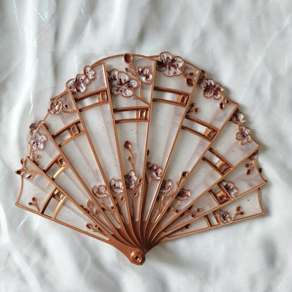 Cherry blossom hand fan